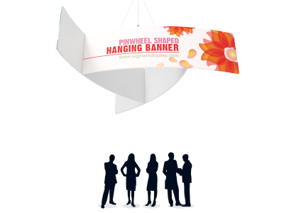 Pinwheel Shaped Hanging Banner Custom Printing for Seminars