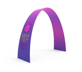 Custom Trade Show N-Shaped Rectangular Prism Archway Banner Stand ...