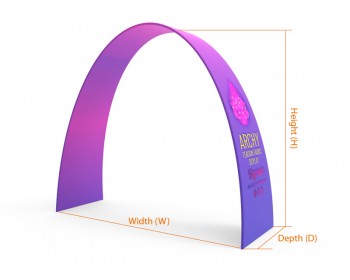 Custom Trade Show Ribbon Archway Banner Stand Display 01