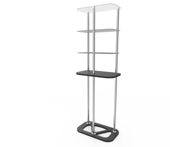 Rectangular Display Tower Counter with Fabric Printing