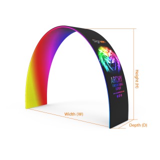 Custom Trade Show Rainbow Archway Banner Stand Display