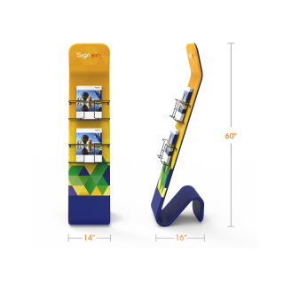 Snakelike/Serpentine Brochure & Literature Banner Stand