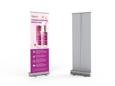 Standard Retractable Banner Stand with Economic Base