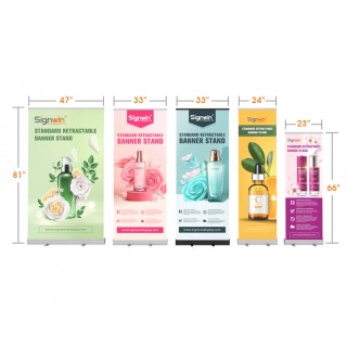 Standard Retractable Banner Stand with Economic Base