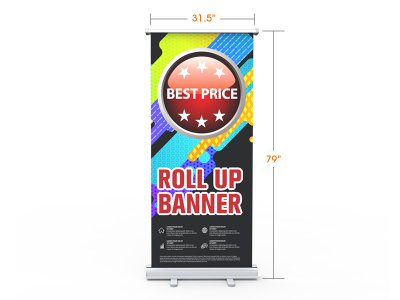 Standard Retractable Banner Stand with Economic Base