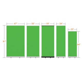 Portable & Retractable Green Screen Video Backdrop for Home Office