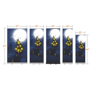 Standard Halloween Retractable Banner Stand with Economic Base 01