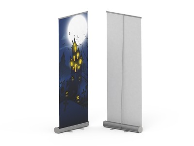 Standard Halloween Retractable Banner Stand with Economic Base 01