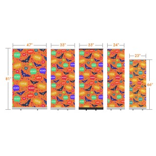 Standard Halloween Retractable Banner Stand with Economic Base 02