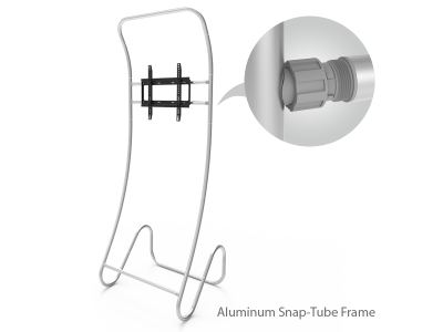 Snakelike Monitor Tension Fabric Banner Stand