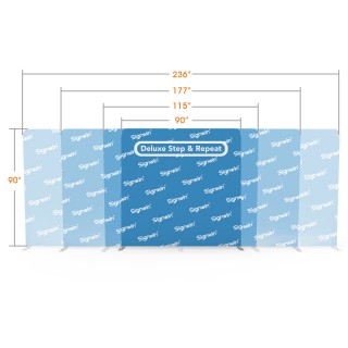Step and Repeat Video Backdrop Custom Printed Tension Fabric Display