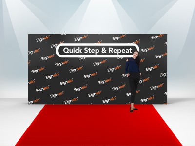 Step and Repeat Graphic Printing Pop Up Video Backdrop Display