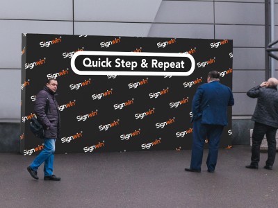 Step and Repeat Graphic Printing Pop Up Video Backdrop Display