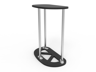 Trapezoid Display Counter with Designed Graphic