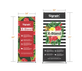Custom Portable & Light-Weight X Banner Stand
