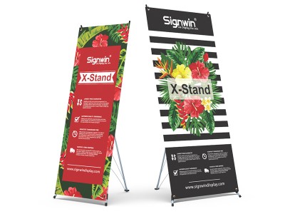 Custom Portable & Light-Weight X Banner Stand