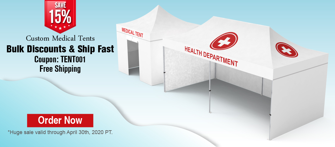 Stop Germs Banners & Medical Tents